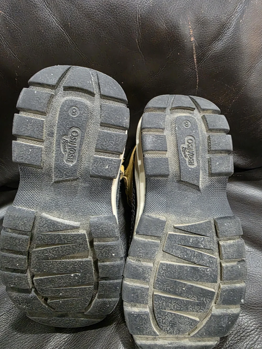OshKosh B'gosh Yellow and Black Lace-Up Kids Boots